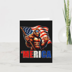 Bigfoot Amerika rock Amerikaanse vlag patriottisch Kaart
