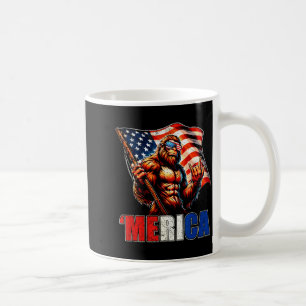 Bigfoot Amerika rock Amerikaanse vlag patriottisch Koffiemok