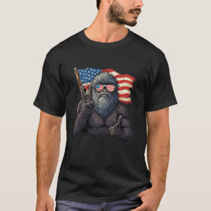 Bigfoot Amerikaanse Vlag T-shirt