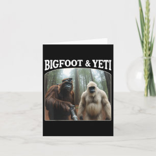 Bigfoot & Yeti Funny Sasquatch Bigfoot Vlogs F Kaart