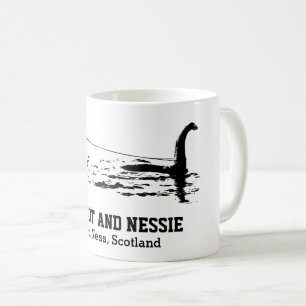 Bigfoot and Nessie Loch Ness Personalized Text Mok