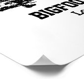 Bigfoot and Nessie Loch Ness Personalized Text Poster (Hoek)