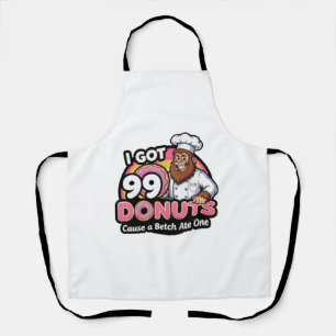 Bigfoot Baker Ik Heb 99 Donuts Schort