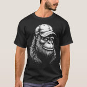 Bigfoot Ballcap T-shirt – Cool Sasquatch Graphic S (Voorkant)