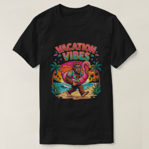 Bigfoot Beach Paradijs Vakantie Sfeer Zomer T-shirt