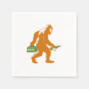 Bigfoot Beer Sasquatch Yeti Beer Lover Beer Bottle Servet