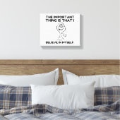 Bigfoot Believe In Myself Canvas Afdruk (Insitu (Slaapkamer))