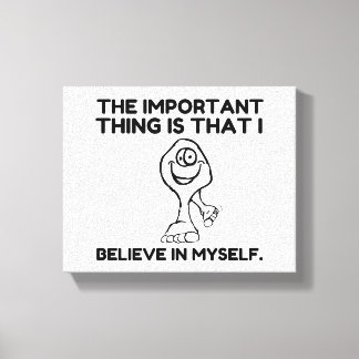 Bigfoot Believe In Myself Canvas Afdruk