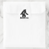 Bigfoot Believe Ronde Sticker (Tas)