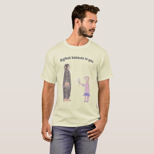 Bigfoot Believes in You t-shirt (Voorkant volledig)