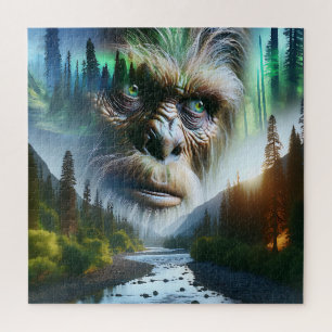 Bigfoot, Bergen, Rivier en Bos Legpuzzel