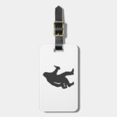 Bigfoot biersilhouet bagagelabel (Voorkant verticaal)