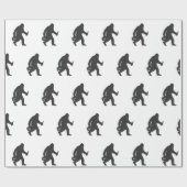 Bigfoot biersilhouet cadeaupapier (Vlak)