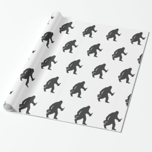 Bigfoot biersilhouet cadeaupapier