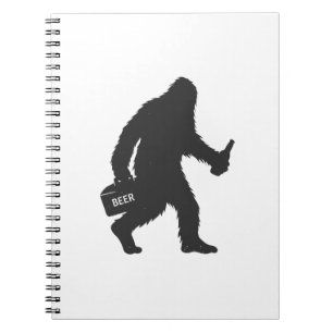 Bigfoot biersilhouet notitieboek