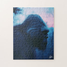 Bigfoot bij zonsopgang: Majestic Mountain Portrait Legpuzzel
