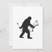 Bigfoot Boogschutter silhouet Kaart (Achterkant)