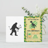Bigfoot Boogschutter silhouet Kaart (Staand voorkant)
