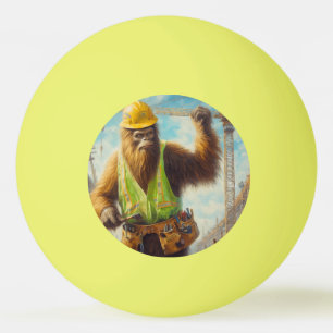 Bigfoot bouwvakker pingpongballen