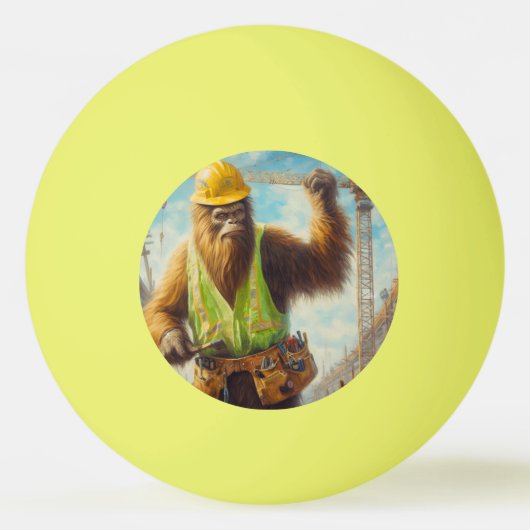 Bigfoot bouwvakker pingpongballen (Voorkant)