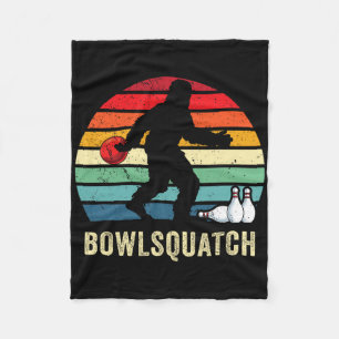 Bigfoot Bowling Cadeau Sasquatch Cadeaus Bowler By Fleece Deken