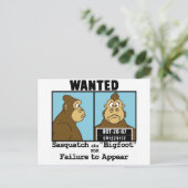 Bigfoot Briefkaart (Staand voorkant)