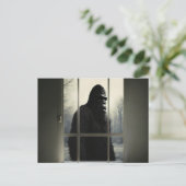 Bigfoot buiten mijn raam! briefkaart (Staand voorkant)