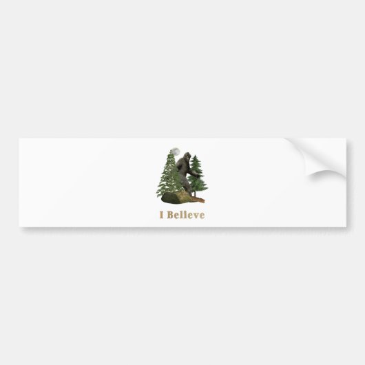 Bigfoot Bumpersticker (Voorkant)