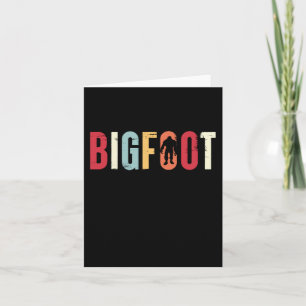 Bigfoot Cadeau Sasquatch Vintage Retro Verjaardag Kaart