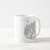 Bigfoot Camping Coffee Mug (Devant droit)