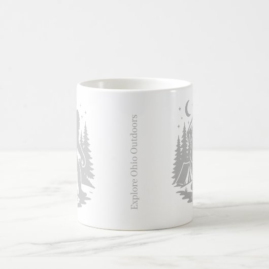 Bigfoot Camping Coffee Mug (Centre)