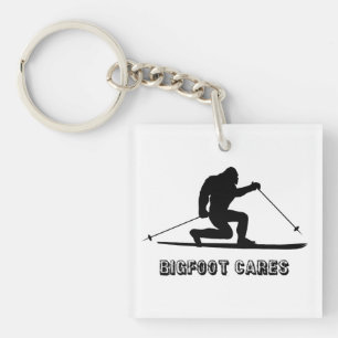 Bigfoot Cares Telemark Skiing Sleutelhanger