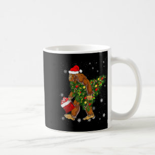 Bigfoot Carrier met kerstboom Sasquatch Believer Koffiemok