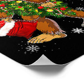 Bigfoot Carrier met kerstboom Sasquatch Believer Poster (Hoek)