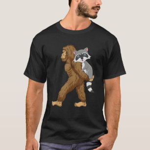 Bigfoot Carrier Raccoon Lover Animal Love T-shirt