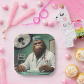 Bigfoot Chirurg Papieren Bordje (Feest)