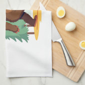 Bigfoot Christmas Tree Santa Hat (1) Theedoek (Quarter Fold)