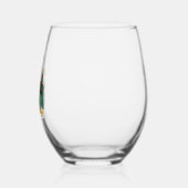 Bigfoot Christmas Tree Santa Hat (2) Wijnglas Zonder Voet (Links)