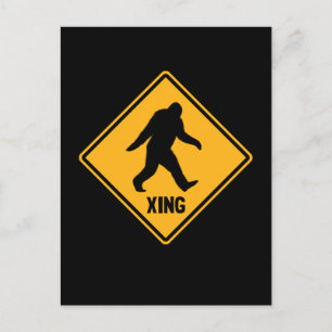 Bigfoot Crossing Sign Briefkaart