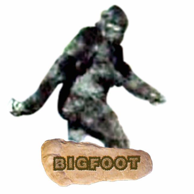 Bigfoot Cutout Magnet/Sculpture Staand Fotobeeldje (Voorkant)