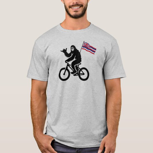 Bigfoot Cycling Hawaii Flag T-shirt (Voorkant)