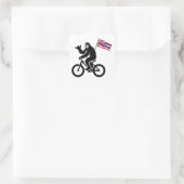 Bigfoot Cycling Hawaii Flag Vierkante Sticker (Tas)