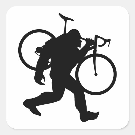 Bigfoot Cyclocross Vierkante Sticker (Voorkant)