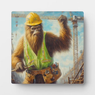 Bigfoot de Bouwvakker Fotoplaat