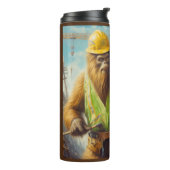 Bigfoot de bouwvakker thermosbeker (Gedraaid links)