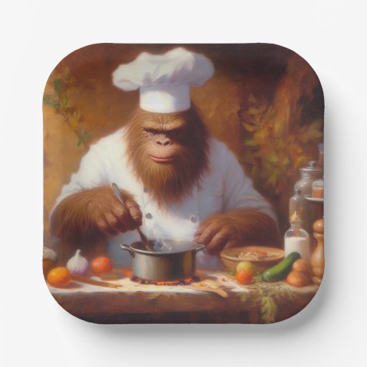 Bigfoot de Chef Papieren Bordje (Voorkant)
