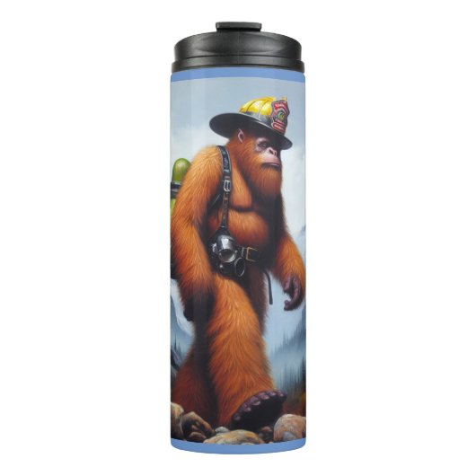 Bigfoot de Hot Shot Brandweerman Thermosbeker (Voorkant)