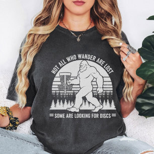 Bigfoot Disc Golf Grappige Sasquatch Disc Golf Gif T-shirt