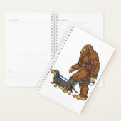Bigfoot Dog Walk Dachshund T Sasquatch Kids Men W Planner (Display)