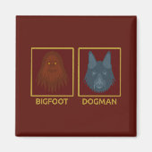 Bigfoot & Dogman magneet (Voorkant)